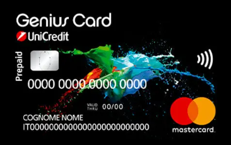 Genius card prepagata con IBAN Unicredit